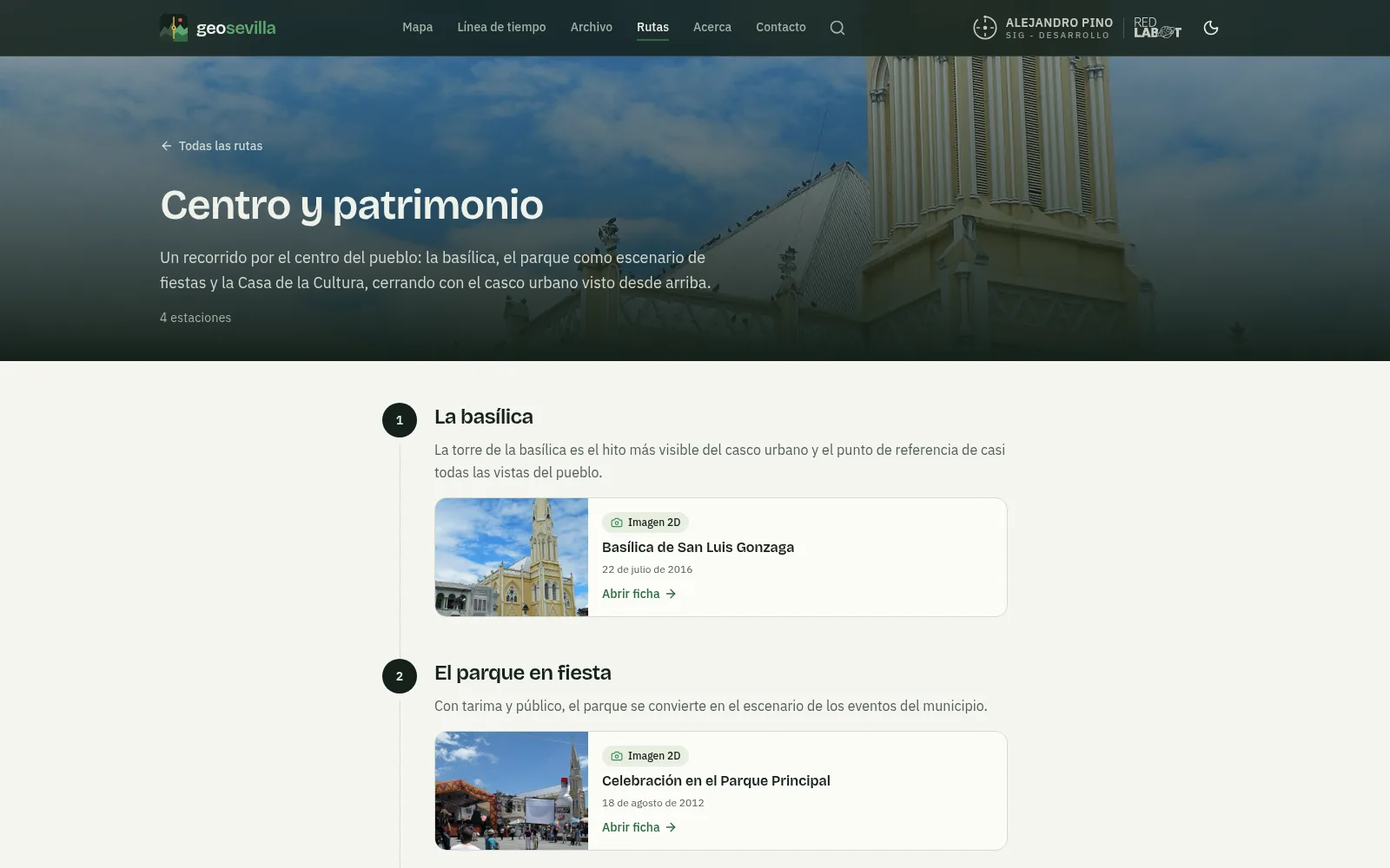 Ruta guiada Centro y patrimonio de GeoSevilla, con la basílica y las estaciones del recorrido